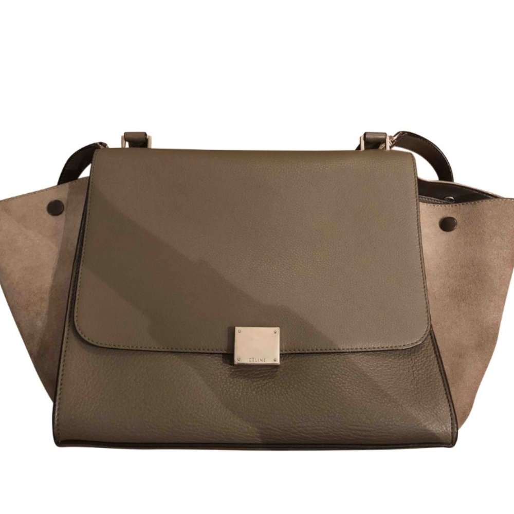 Celine Trapèze leather handbag